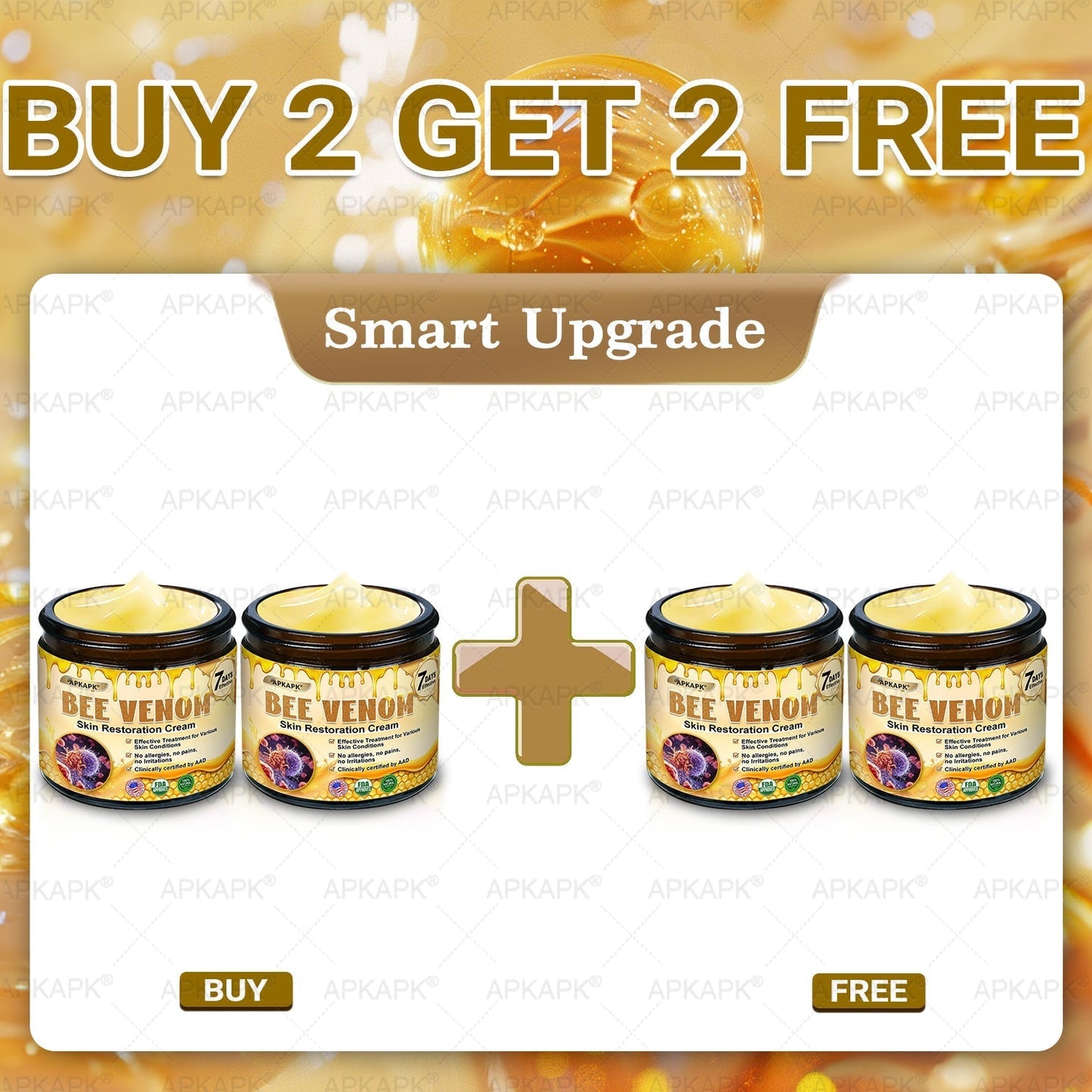 Made and Shipped from USA 🎉𝖠𝖯𝖪𝖠𝖯𝖪® 𝖡𝖾𝖾 𝗏𝖾𝗇𝗈𝗆 𝖲𝗄𝗂𝗇 𝖱𝖾𝗌𝗍𝗈𝗋𝖺𝗍𝗂𝗈𝗇 𝖢𝗋𝖾𝖺𝗆