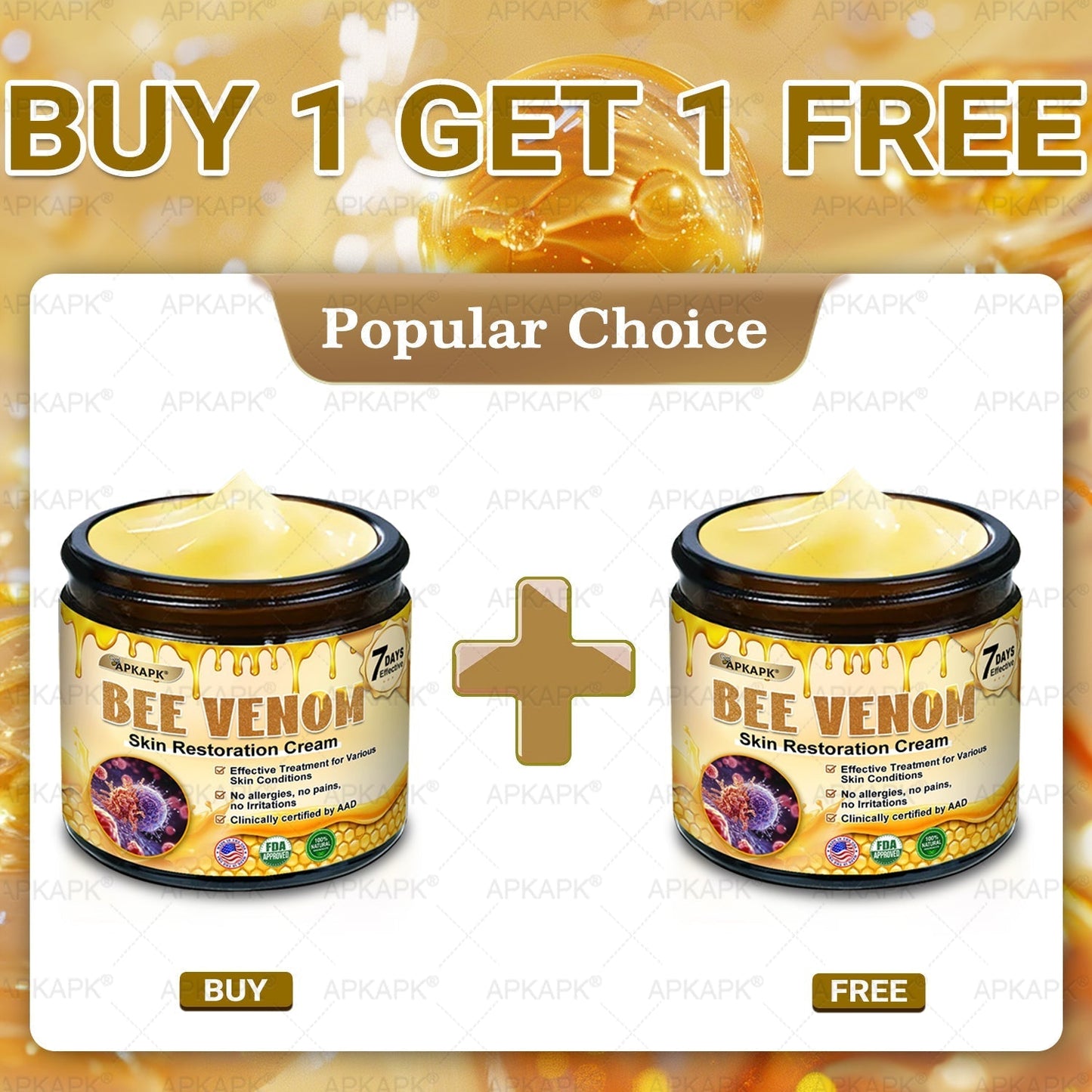 Made and Shipped from USA 🎉𝖠𝖯𝖪𝖠𝖯𝖪® 𝖡𝖾𝖾 𝗏𝖾𝗇𝗈𝗆 𝖲𝗄𝗂𝗇 𝖱𝖾𝗌𝗍𝗈𝗋𝖺𝗍𝗂𝗈𝗇 𝖢𝗋𝖾𝖺𝗆