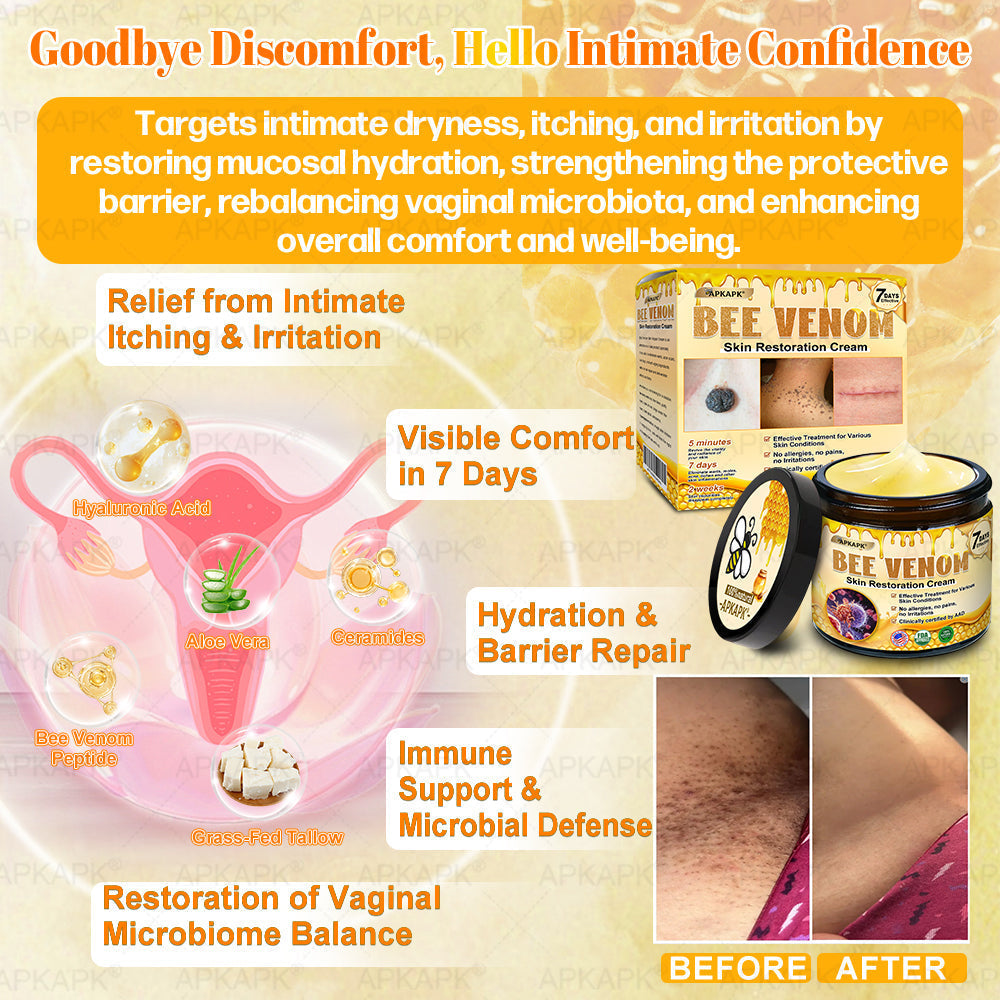 Made and Shipped from USA 🎉𝖠𝖯𝖪𝖠𝖯𝖪® 𝖡𝖾𝖾 𝗏𝖾𝗇𝗈𝗆 𝖲𝗄𝗂𝗇 𝖱𝖾𝗌𝗍𝗈𝗋𝖺𝗍𝗂𝗈𝗇 𝖢𝗋𝖾𝖺𝗆