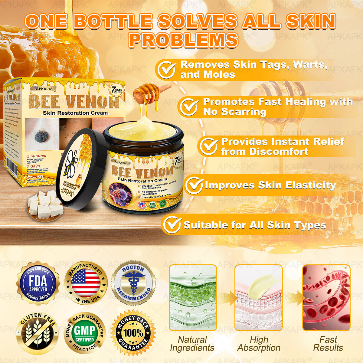 Made and Shipped from USA 🎉𝖠𝖯𝖪𝖠𝖯𝖪® 𝖡𝖾𝖾 𝗏𝖾𝗇𝗈𝗆 𝖲𝗄𝗂𝗇 𝖱𝖾𝗌𝗍𝗈𝗋𝖺𝗍𝗂𝗈𝗇 𝖢𝗋𝖾𝖺𝗆