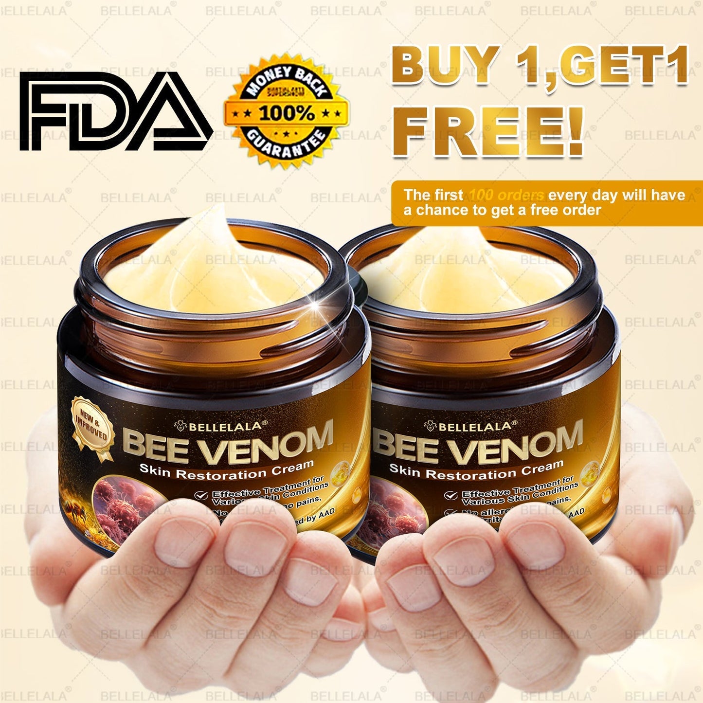 𝐁𝐞𝐥𝐥𝐞𝐥𝐚𝐥𝐚® 𝐁𝐞𝐞 𝐯𝐞𝐧𝐨𝐦 𝐒𝐤𝐢𝐧 𝐑𝐞𝐬𝐭𝐨𝐫𝐚𝐭𝐢𝐨𝐧 𝐂𝐫𝐞𝐚𝐦