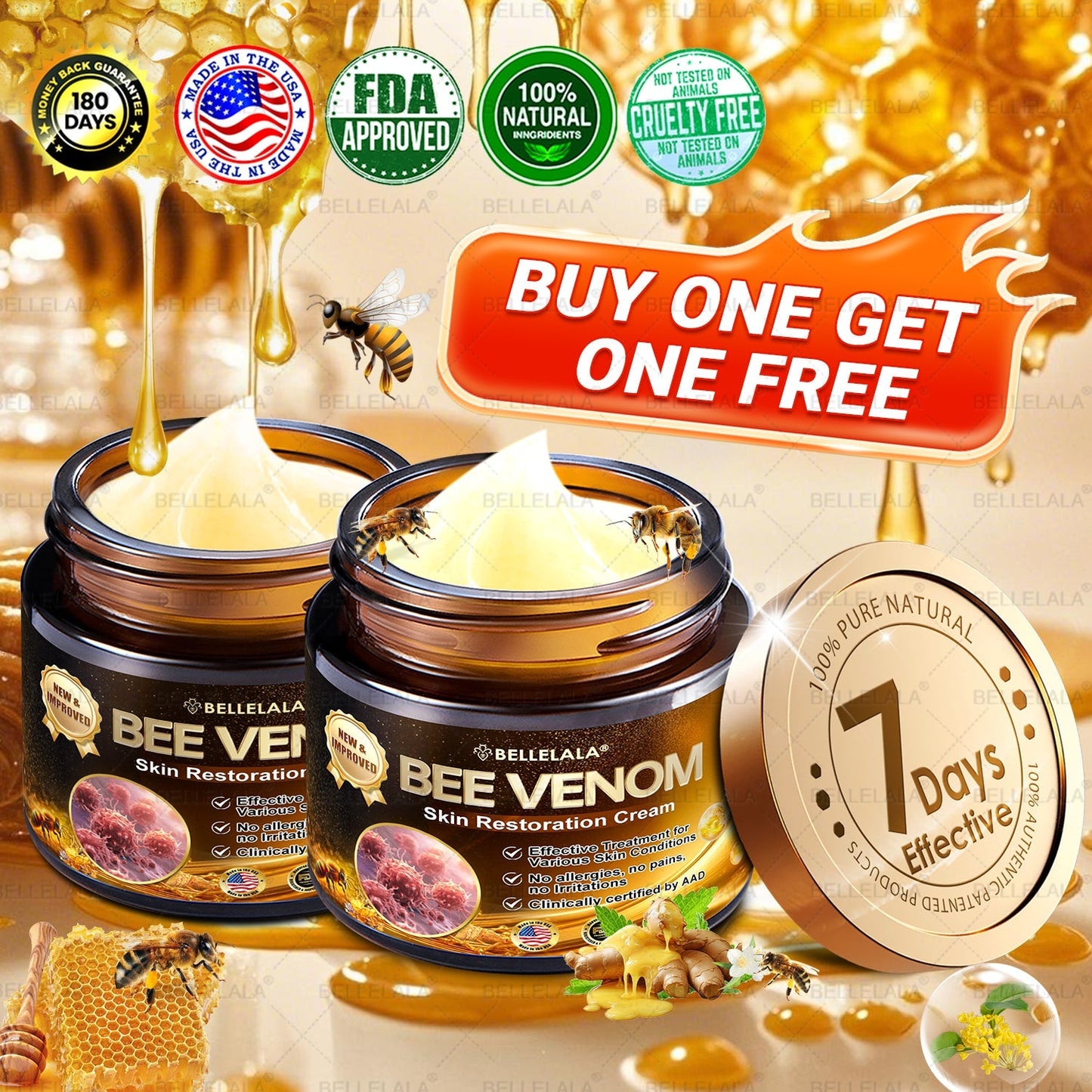 𝐁𝐞𝐥𝐥𝐞𝐥𝐚𝐥𝐚® 𝐁𝐞𝐞 𝐯𝐞𝐧𝐨𝐦 𝐒𝐤𝐢𝐧 𝐑𝐞𝐬𝐭𝐨𝐫𝐚𝐭𝐢𝐨𝐧 𝐂𝐫𝐞𝐚𝐦